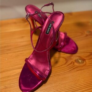 Nine West Fuchsia Strappy Heels